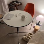 eames round cafe table