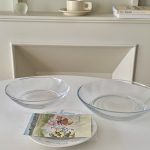 clear deep cafe plate