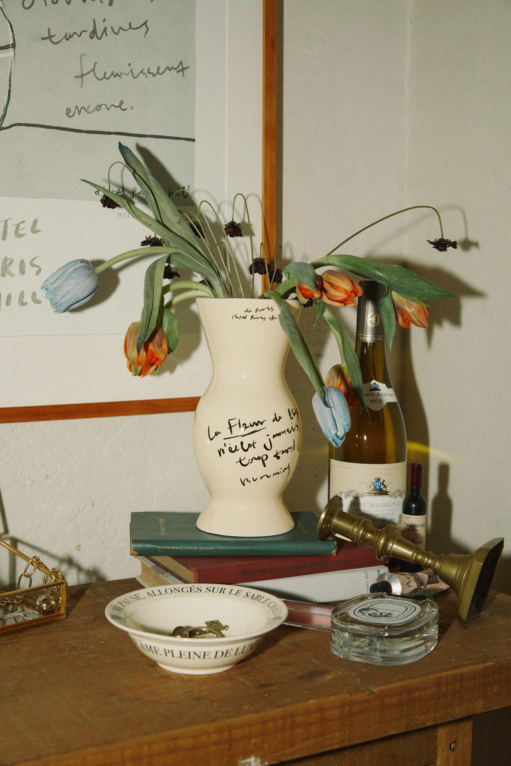 Late Bloomer Vase - 【Hotel827】フレンチレタリング花瓶 フラワー