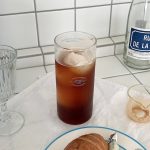 Before Sunrise cafe coffee glass