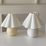 vintage ceramic frill lamp
