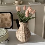 rattan flower vase