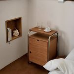 wooden steel cabinet