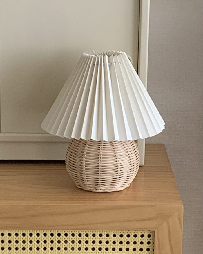 IMG_0026 vintage rattan lamp - 画像 (5)