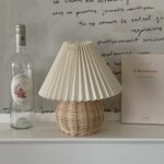 vintage rattan lamp