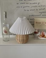 vintage rattan lamp - 画像 (2)