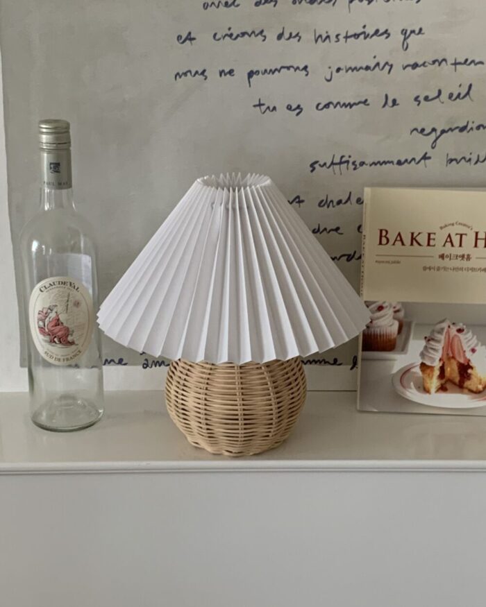 IMG_0041 vintage rattan lamp - 画像 (2)