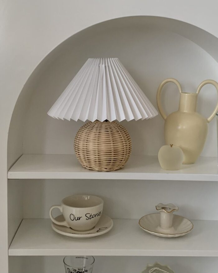 IMG_0042 vintage rattan lamp - 画像 (6)