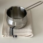 silver milk pan