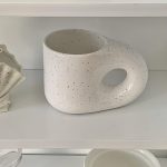 speckled chubby mug set