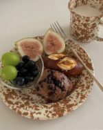 canyon marble plate (caramel)