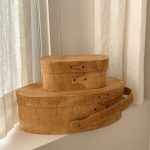 oval wood living shaker box