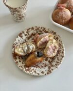 canyon marble plate (caramel) - 画像 (2)