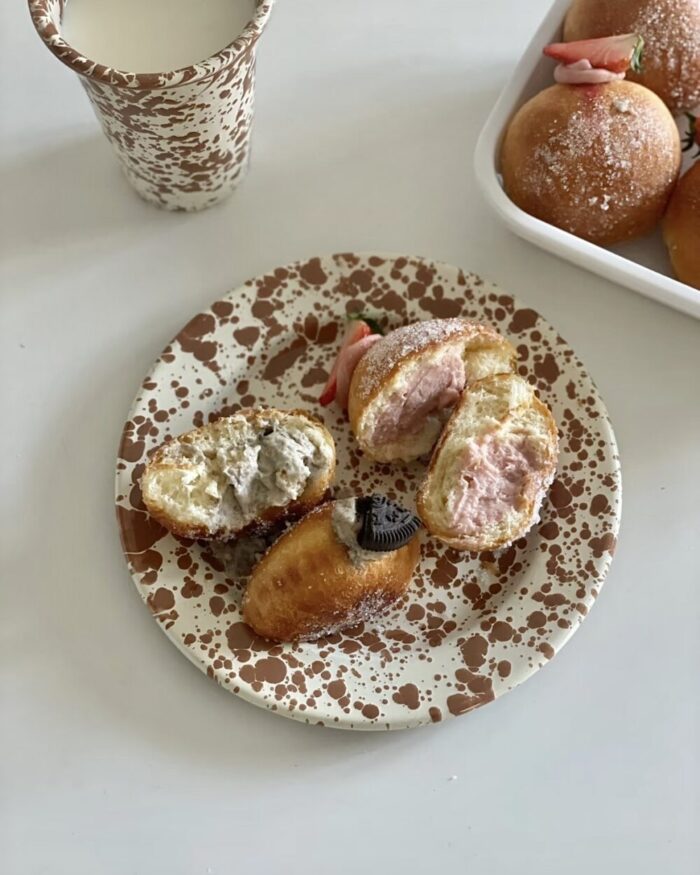 canyon marble plate (caramel) - 画像 (2)