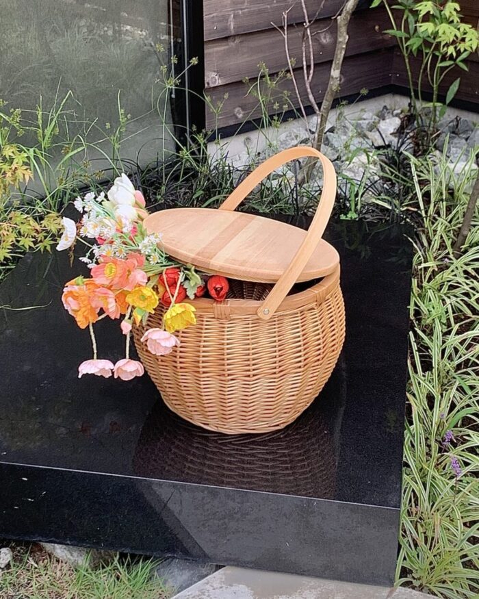 IMG_5593 rattan honey picnic basket - 画像 (7)