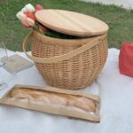 rattan honey picnic basket