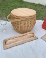 rattan honey picnic basket - 画像 (2)
