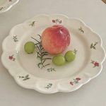 ruffled flower plate