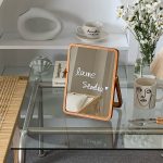 natural stand mirror