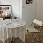 milky foldable chair