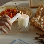 [即納] Midnight glass candle holder