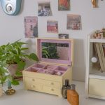 vintage pearl jewelry box