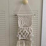 milky macrame tapestry