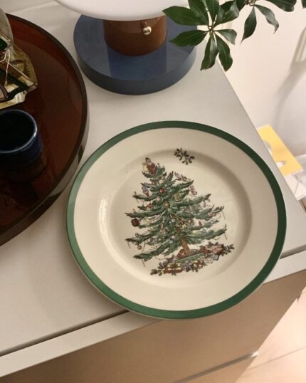 foren tree round plate
