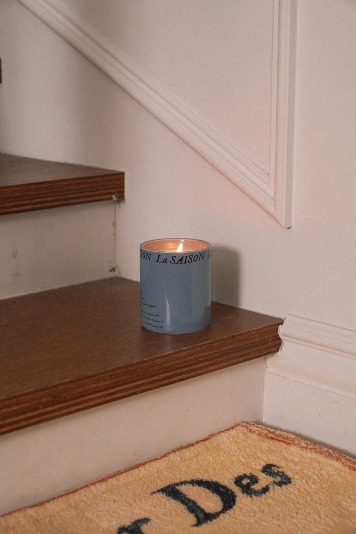 Scent of Chillier Days Candle Jar (Grey Blue) - 画像 (2)