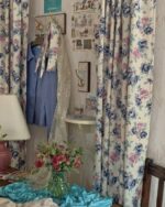 opértum nude beige floral curtain - 画像 (10)