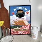 Lovely gingham poster series(A3, A2)