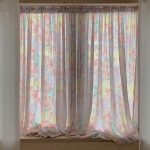 opértum peach lemon floral curtain