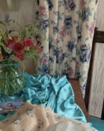 opértum nude beige floral curtain - 画像 (8)
