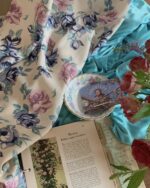 opértum nude beige floral curtain - 画像 (2)