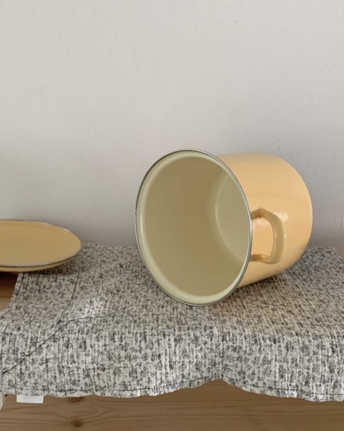 8D797ED3-5664-4B9B-9813-9CC24D92627D Riess pastel enamel tall pot - 画像 (4)