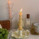 vintage marble candle holder