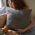 Breezy Day Cushion Cover (Black Stripe)