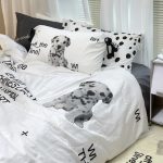 surreal dalmatian bedding cover set