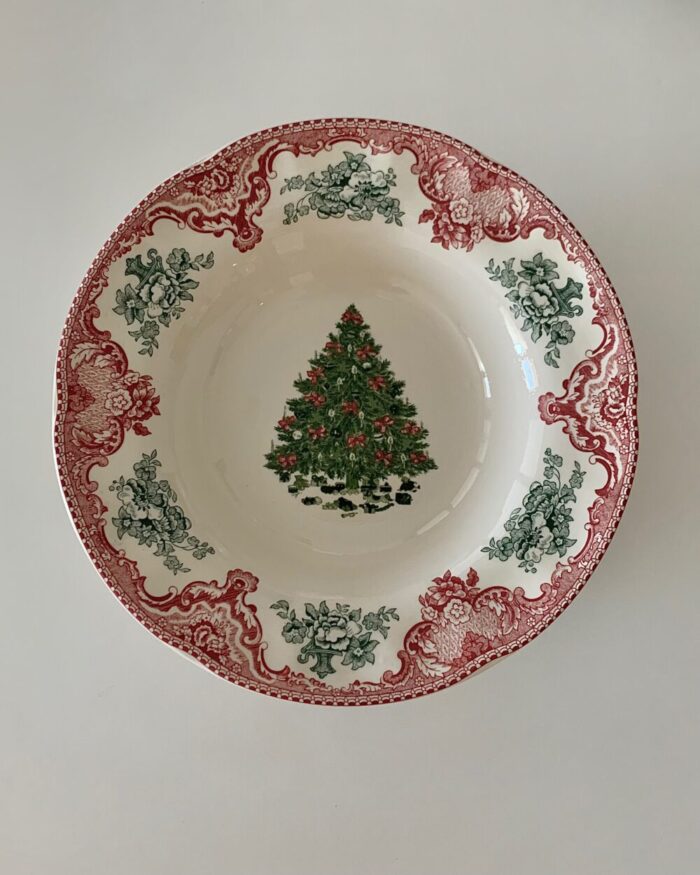 vintage christmas deep plate - 画像 (2)