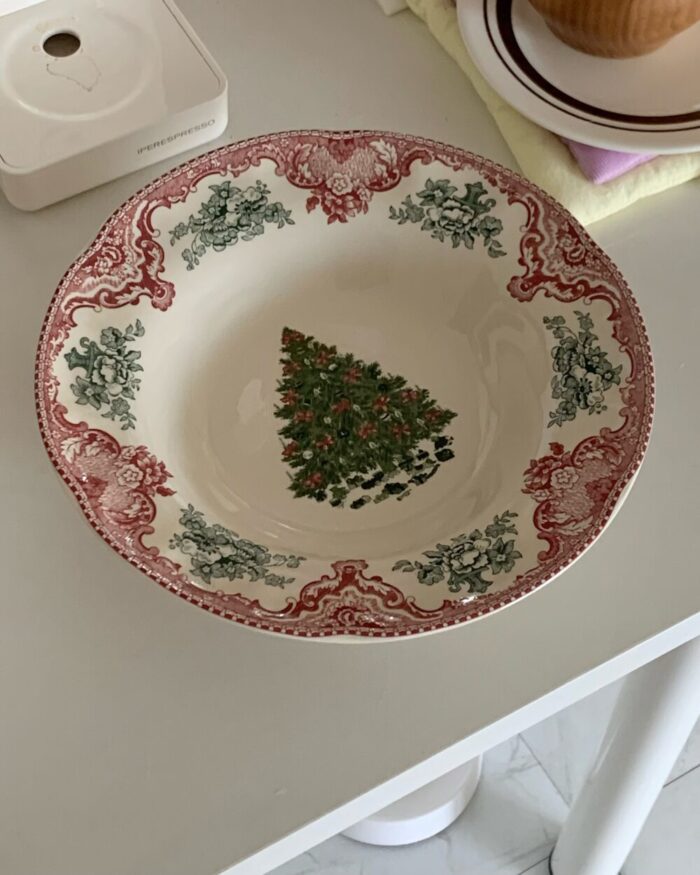 vintage christmas deep plate - 画像 (3)