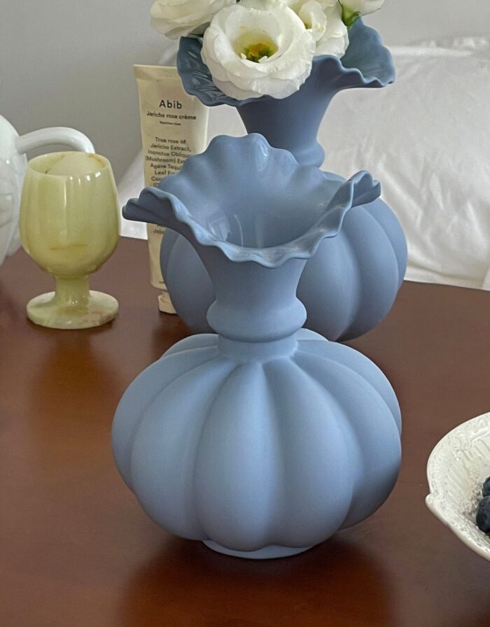 blue pumpkin vase - 画像 (3)