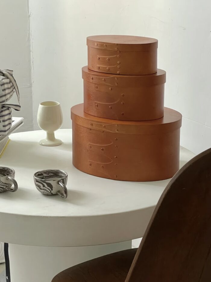 classical wooden oval shaker box - 画像 (8)