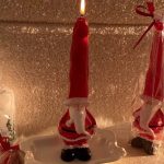 Xmas santa candle