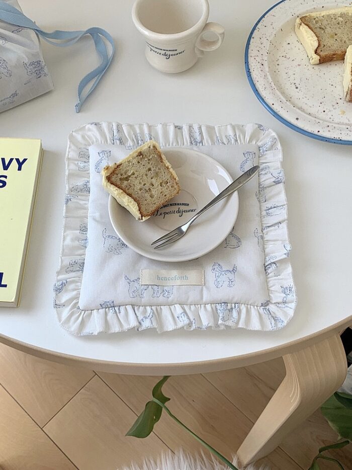 vintage baby cat table/pot mat - 画像 (8)