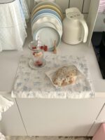 vintage baby cat kitchen cloth