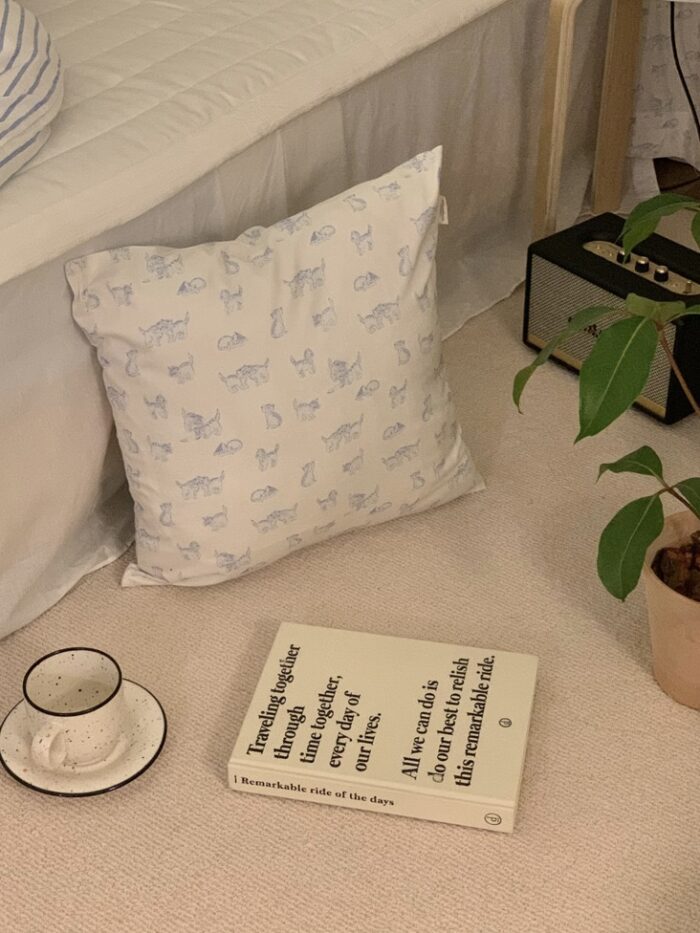 vintage baby cat cushion cover - 画像 (3)