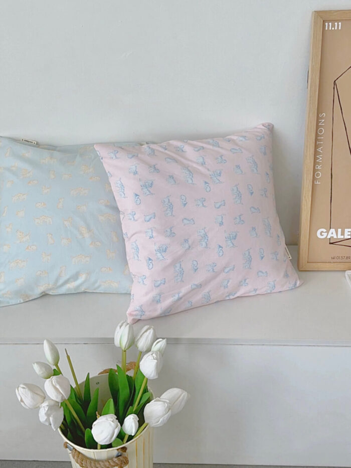 vintage pastel cat cushion cover - 画像 (2)