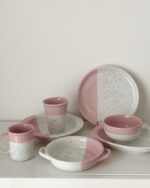 peach dot tableware series