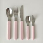 anova peach pink cutlery