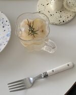 flower petal glass cup